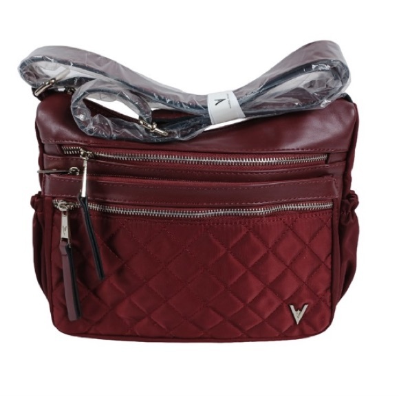 NWT Maroon Quilted Crossbody Bag - Picture 1 of 8